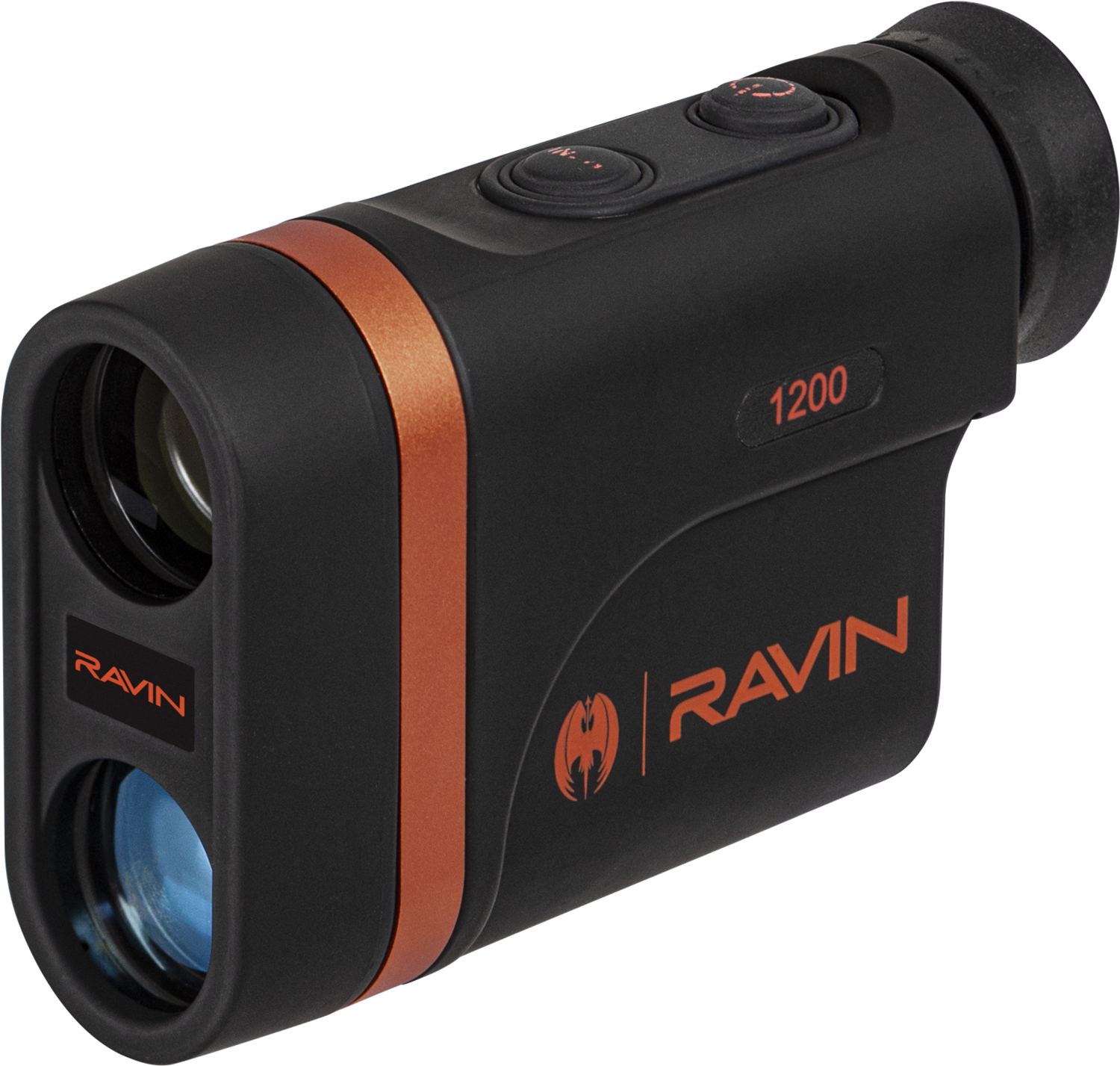 Ravin 1200 laser rangefinder with orange accents