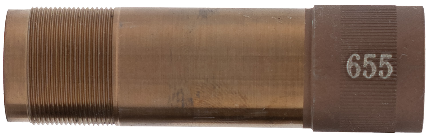 Threaded metal cylindrical tool with engraved number 655