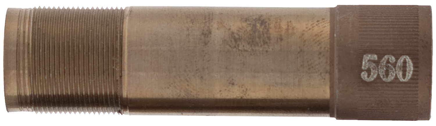 Threaded metal plug gauge marked 560