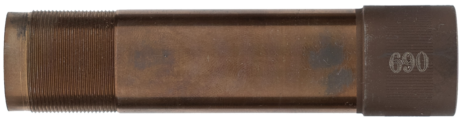 Threaded metal choke tube marked 690