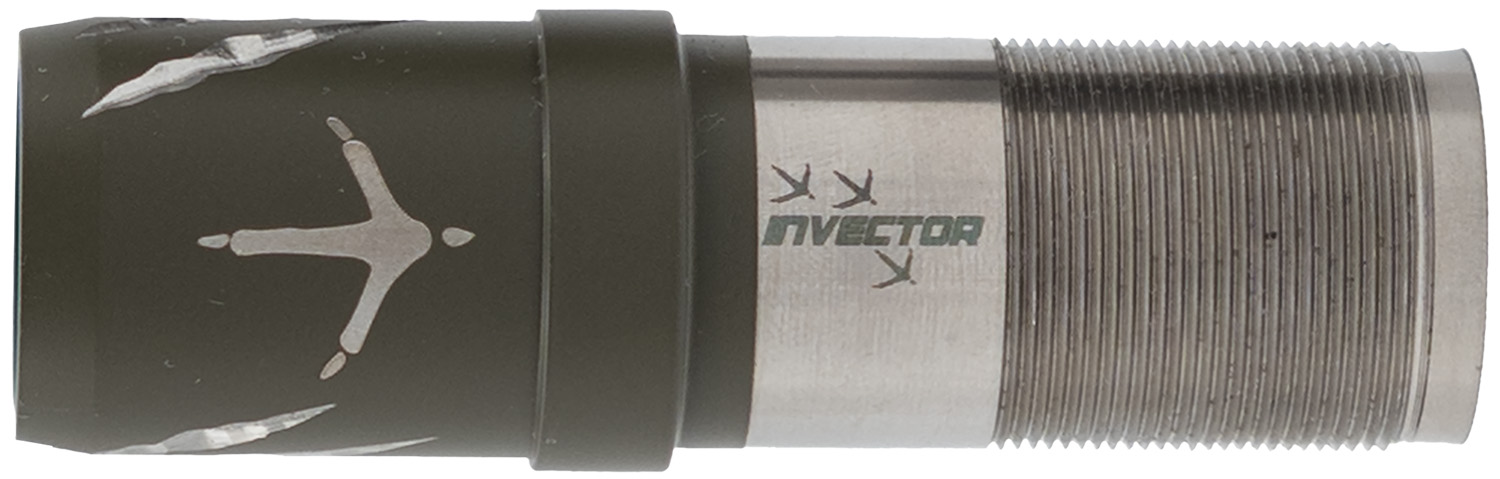 Invector metal shotgun choke tube with threaded end