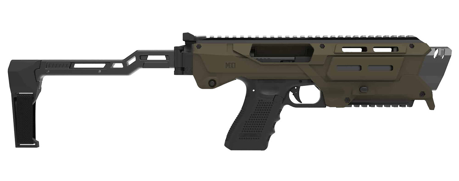 Modern tactical carbine with folding stock