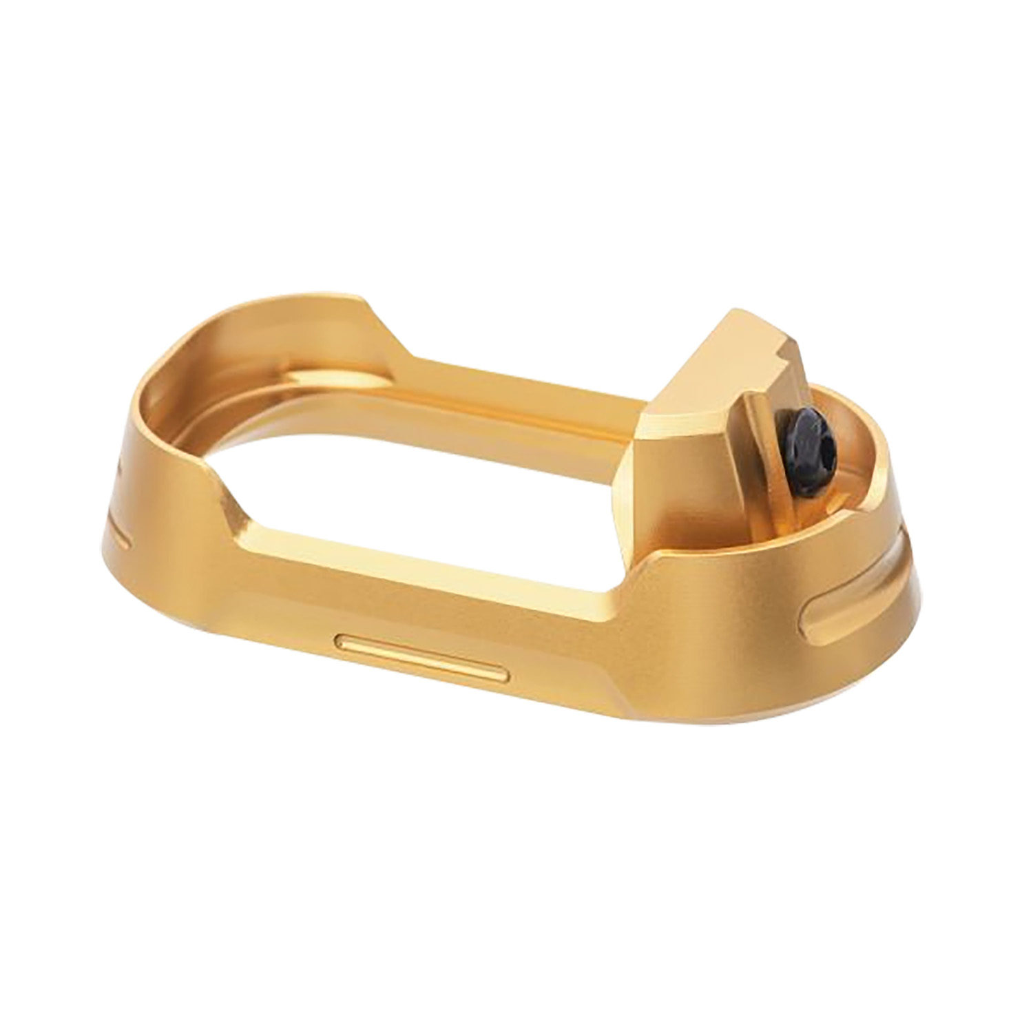 Gold anodized metal trigger guard component