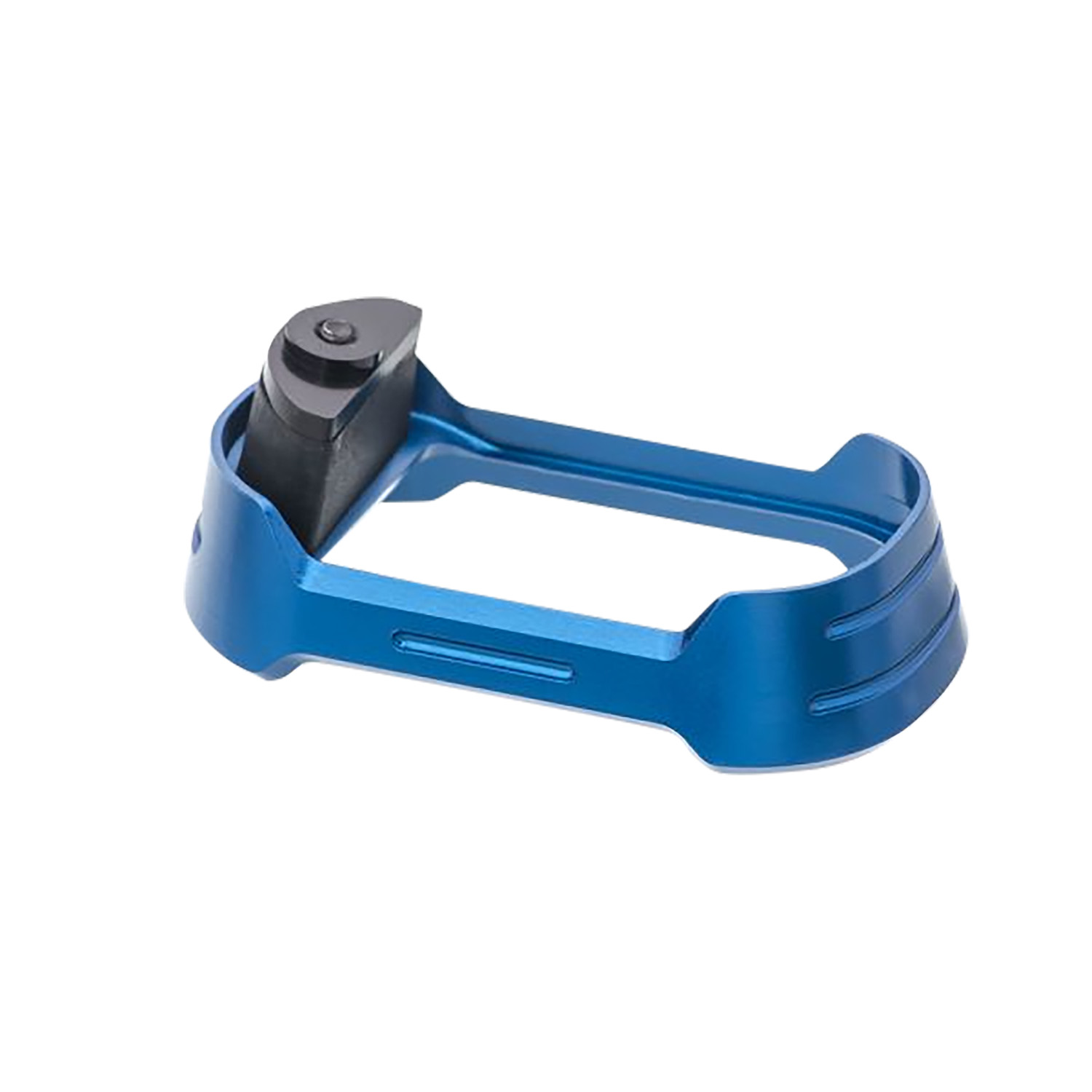 Blue metal camera rig mounting bracket