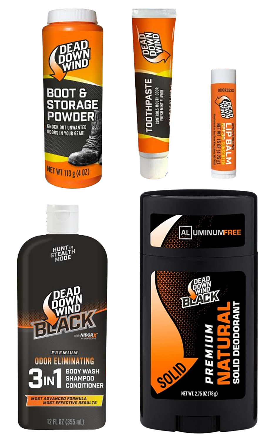 Dead Down Wind personal care product lineup