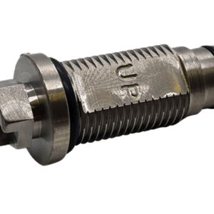 Threaded metal valve component with O-rings