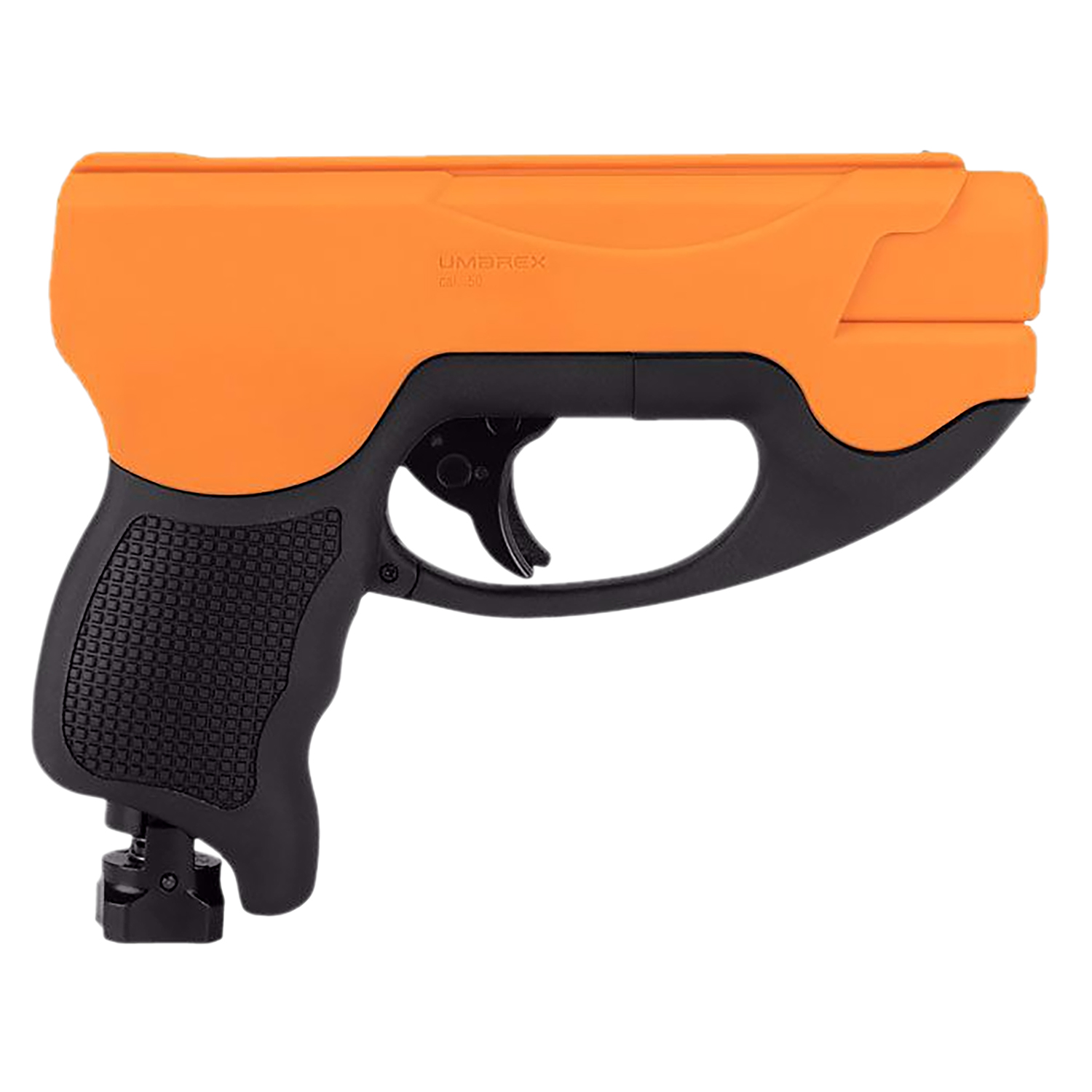 Orange and black compact pepper spray gun