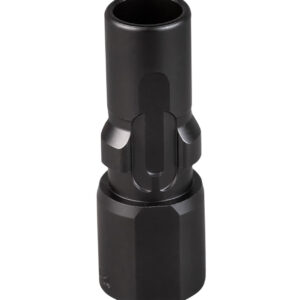 Black metal cylindrical tool adapter with hex base