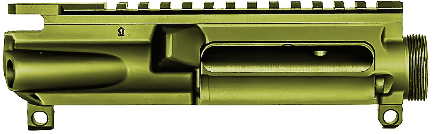 Olive green AR-15 upper receiver assembly