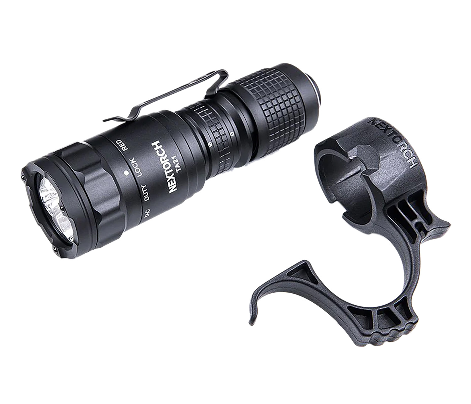 Nextorch TA21 tactical flashlight with ring grip