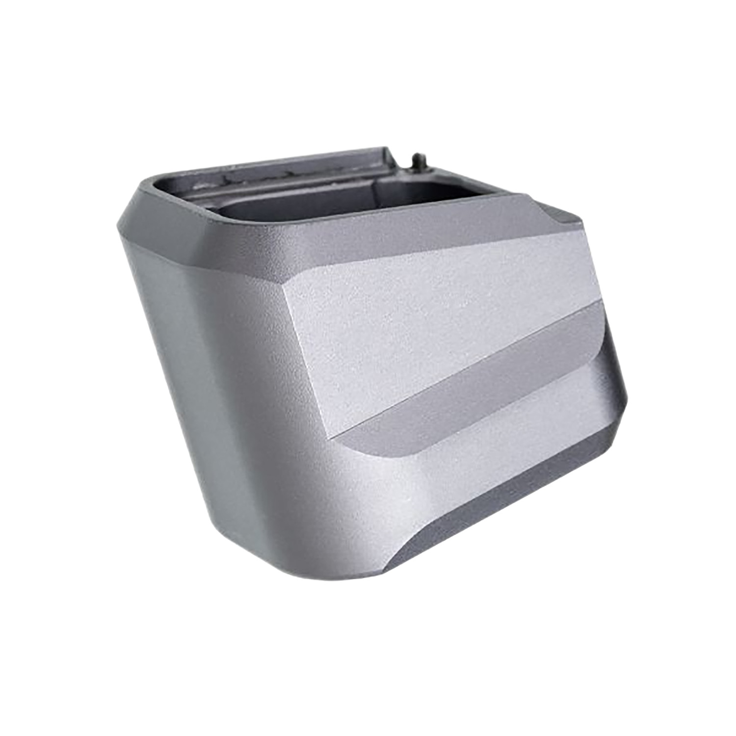 Silver metal magazine base plate extension