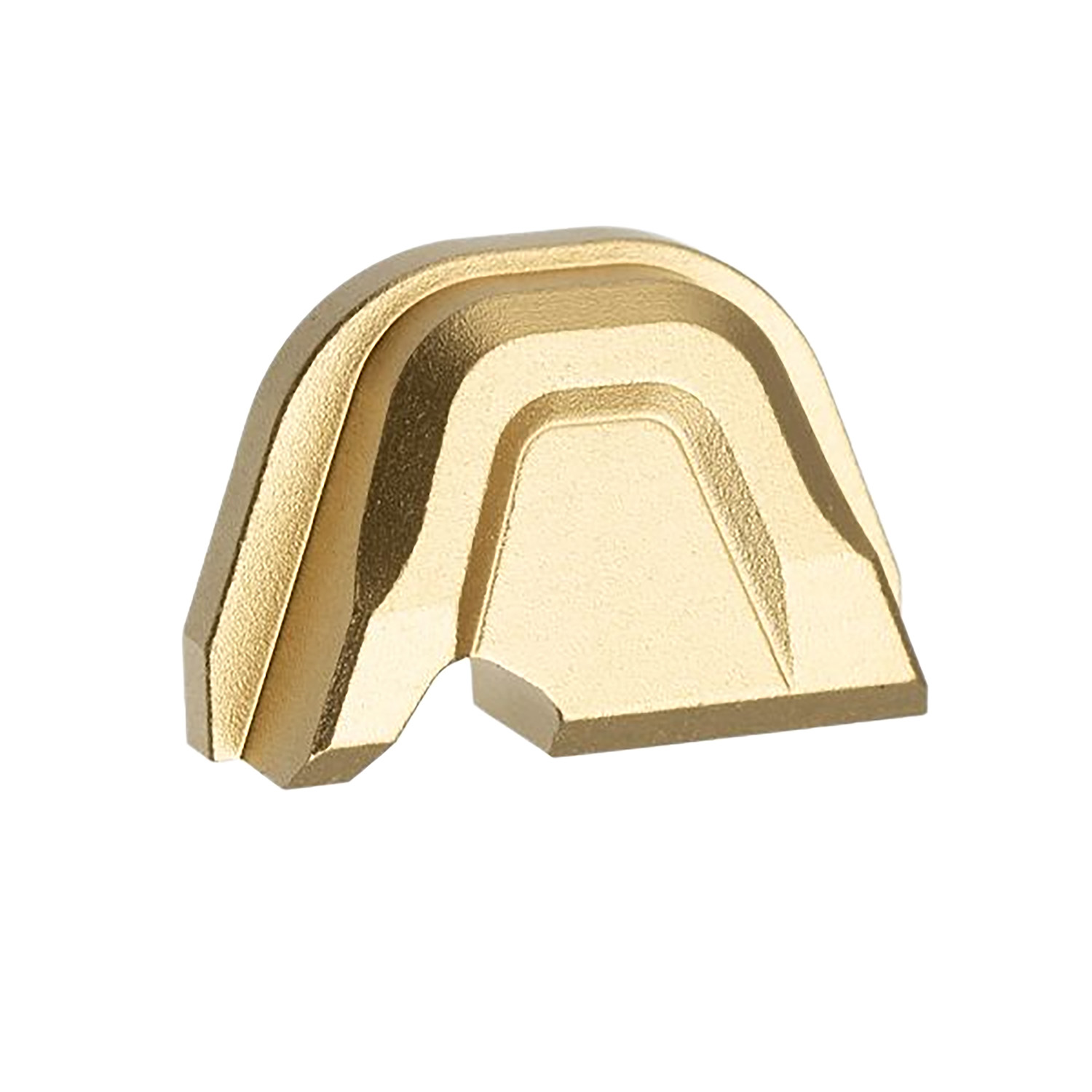 Gold-colored layered metal industrial component