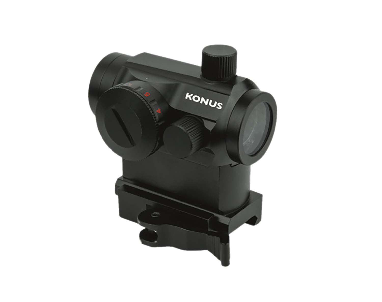 Black KONUS red dot sight optic
