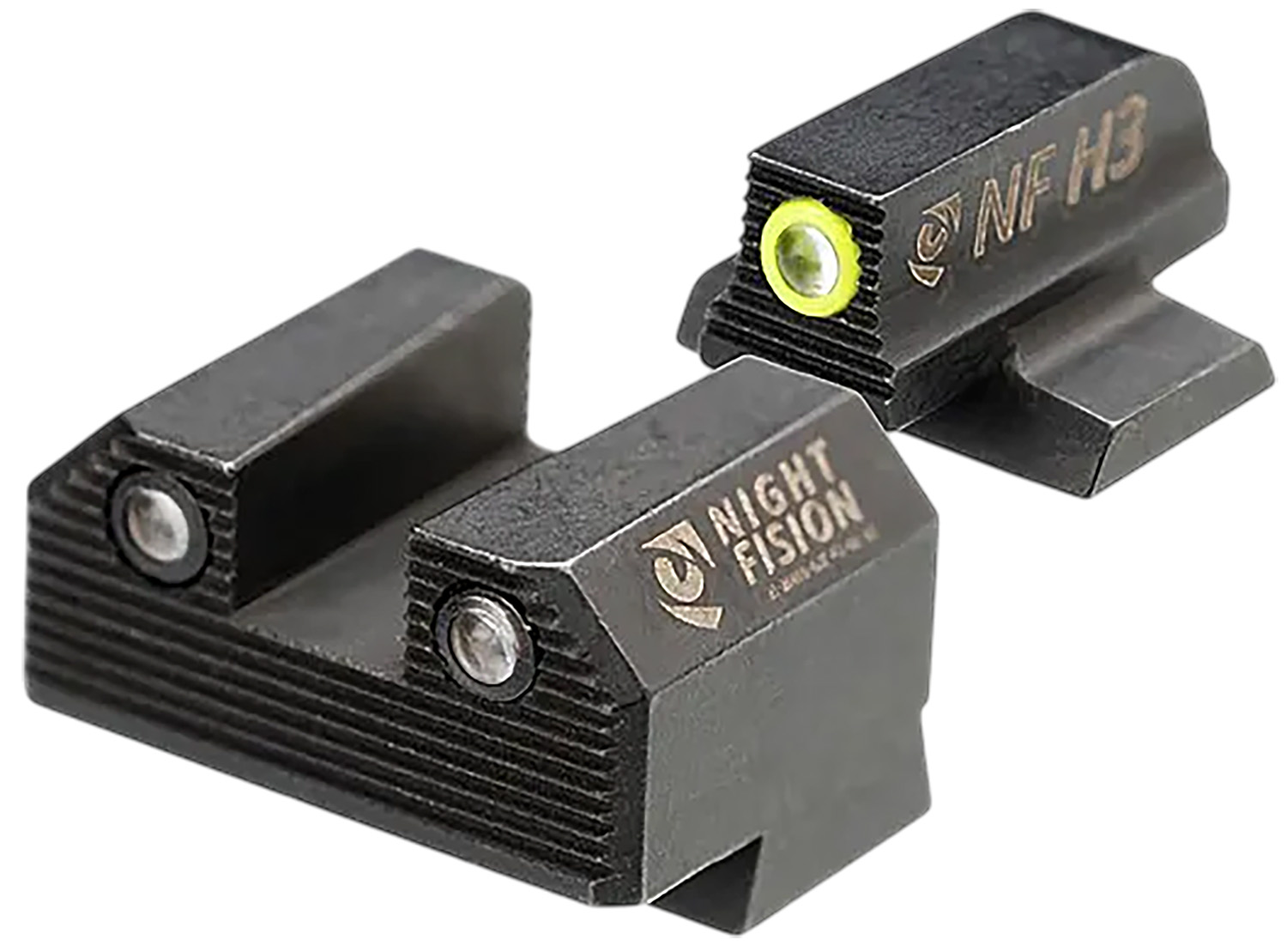 Night Fision tritium handgun iron sights set