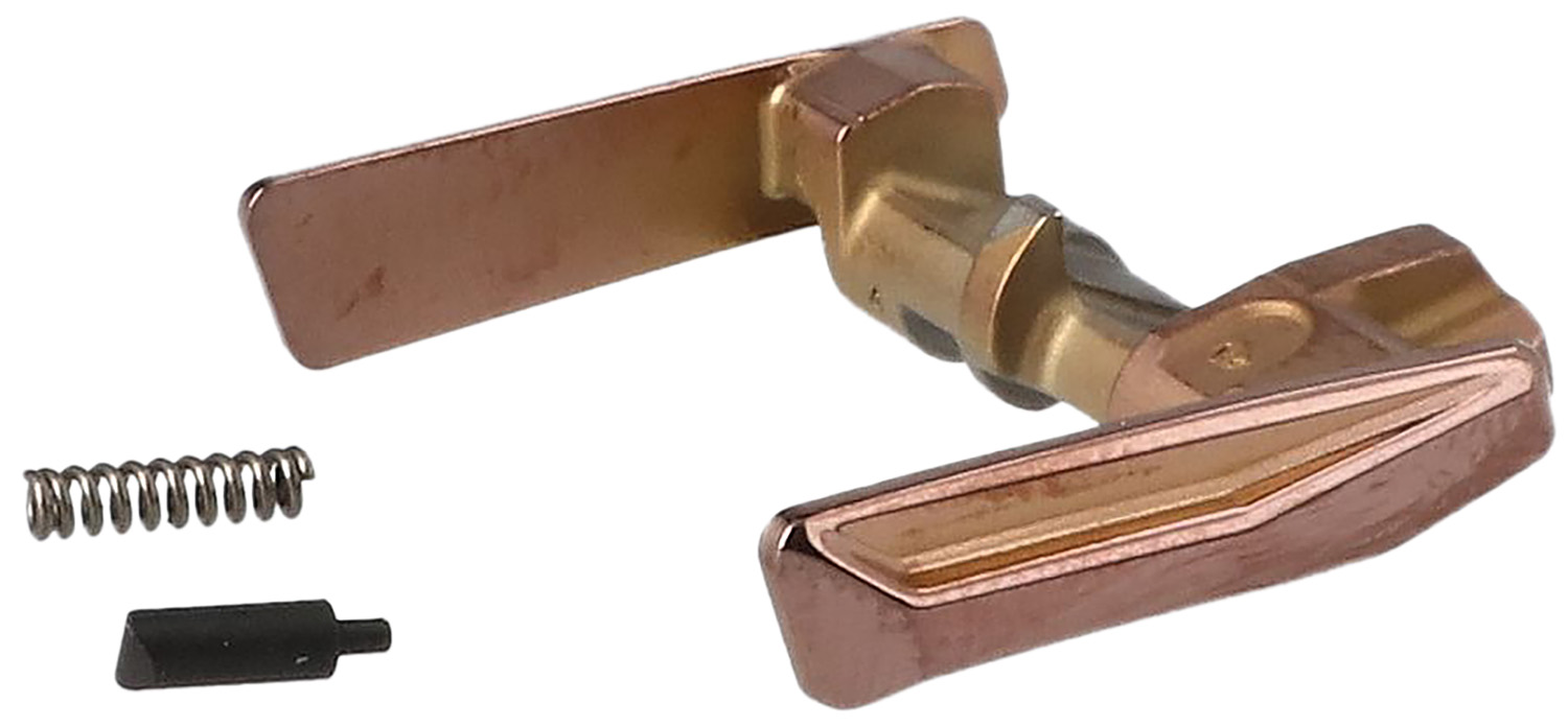 Copper electrical contact assembly with spring and pin