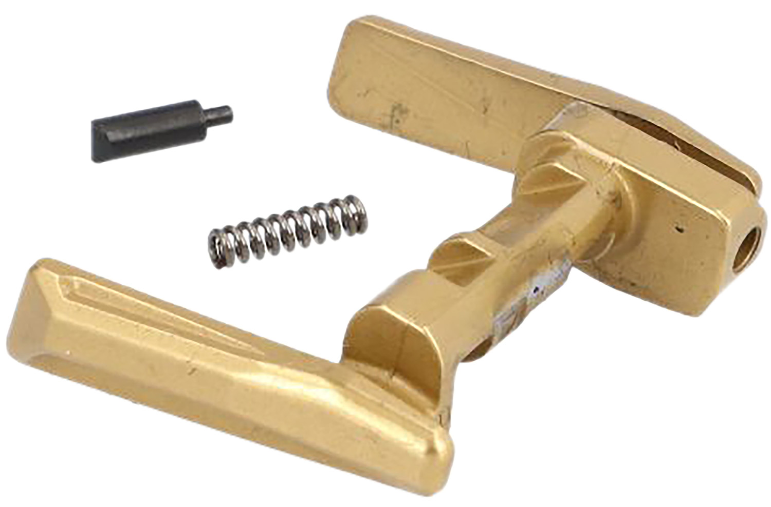 Brass door handle latch with spring and pin