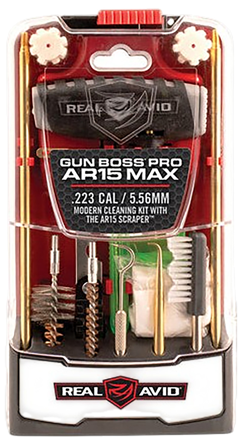 AR15 cleaning kit in clear plastic case