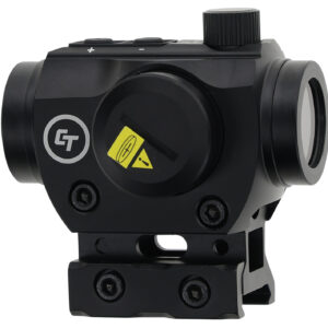 Compact black red dot sight optic