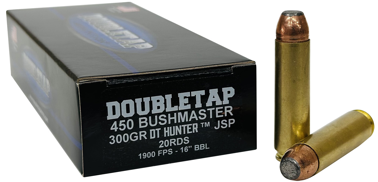 Box of 450 Bushmaster ammunition and cartridges