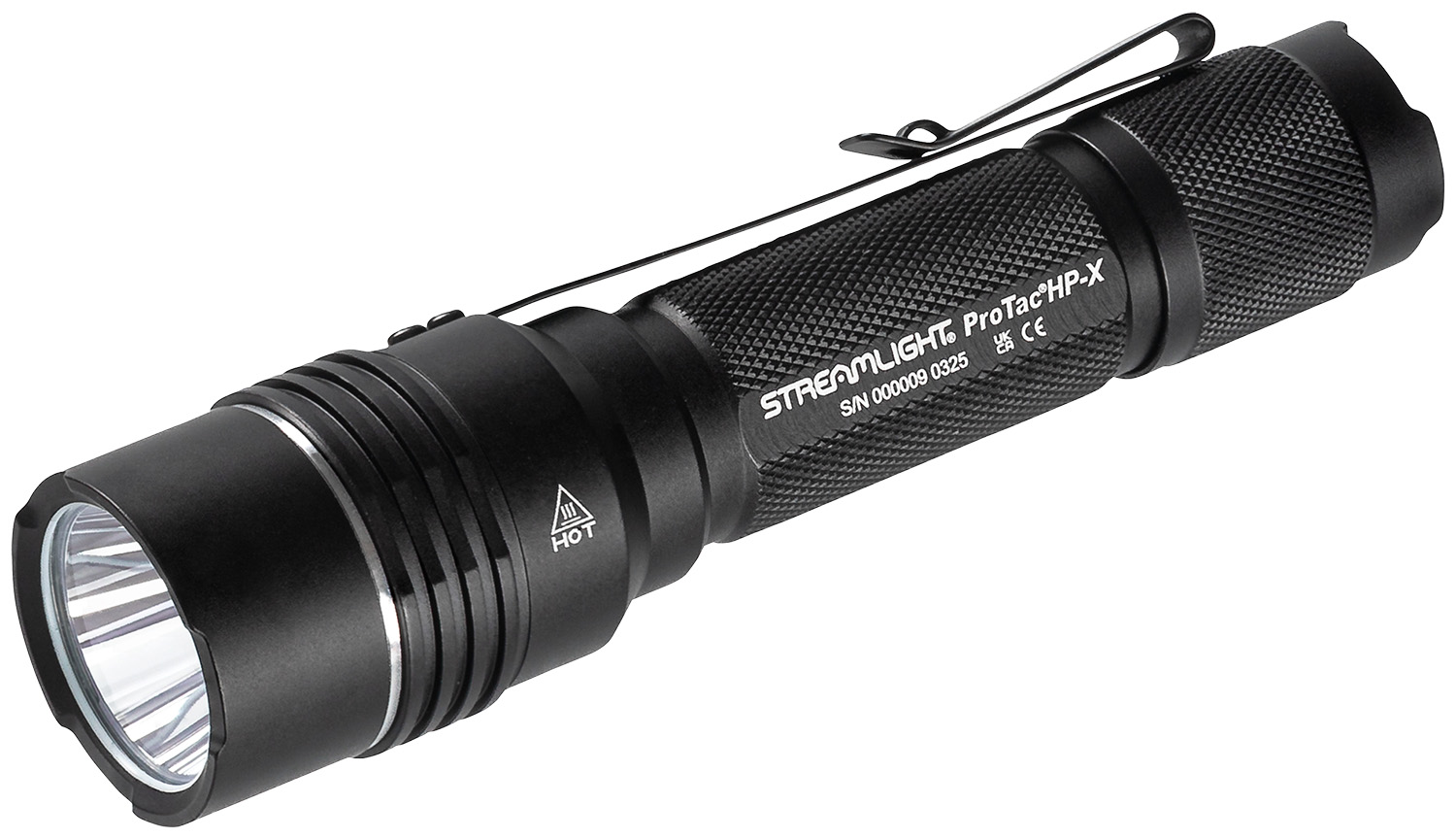 Black Streamlight ProTac HP-X tactical flashlight