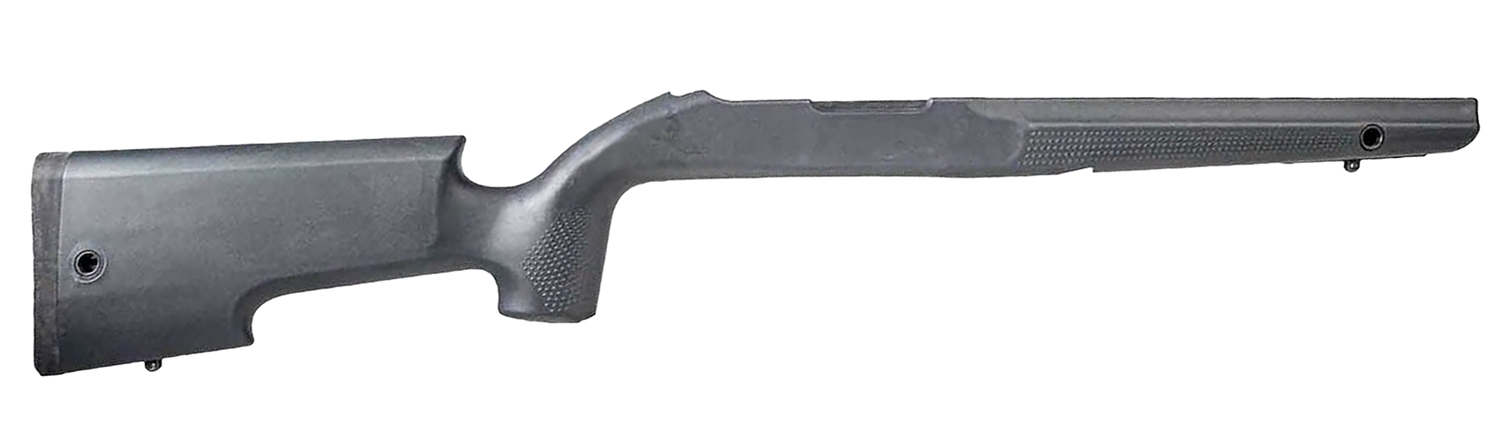 Black synthetic rifle stock isolated on white