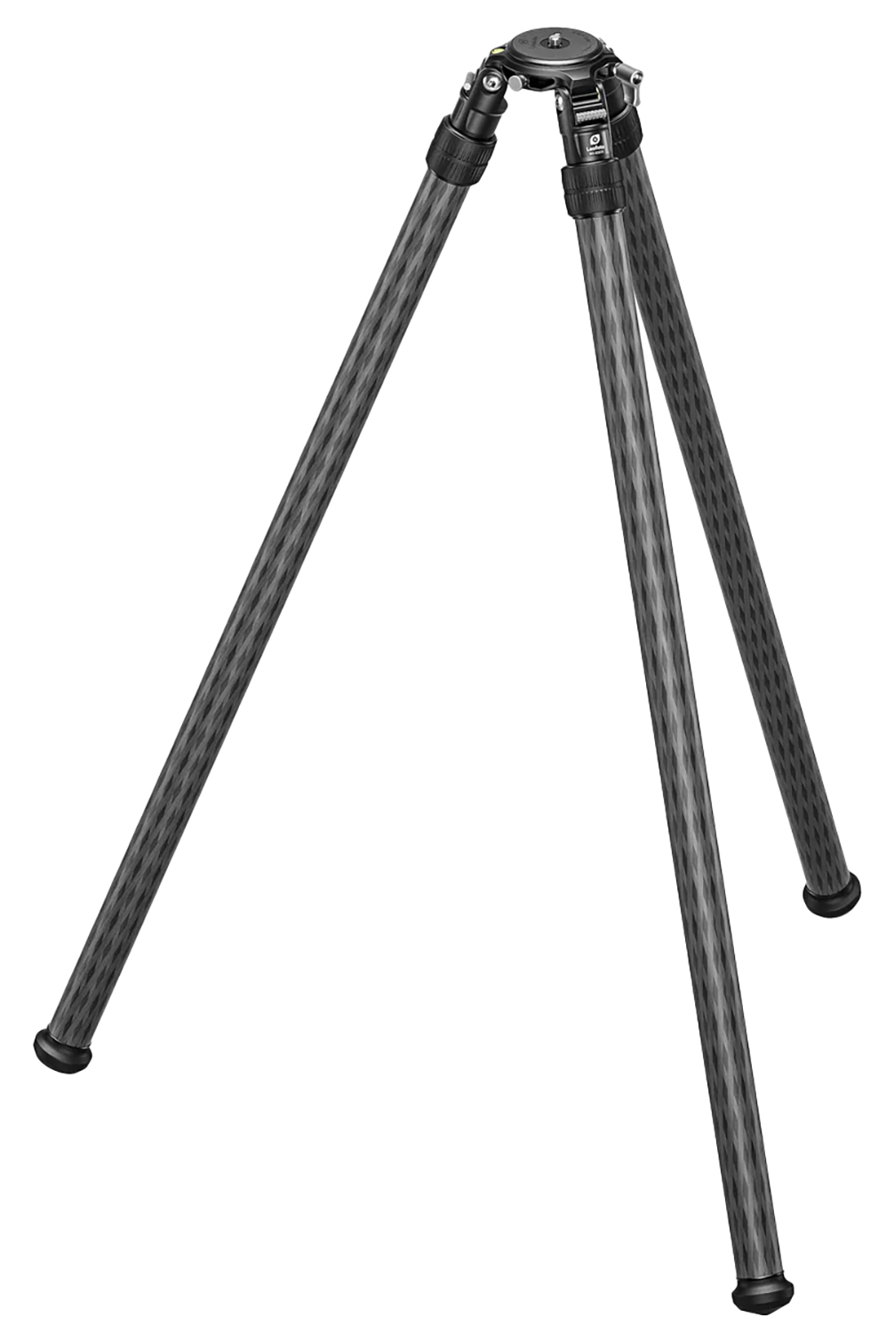 Carbon fiber camera tripod with three extended legs