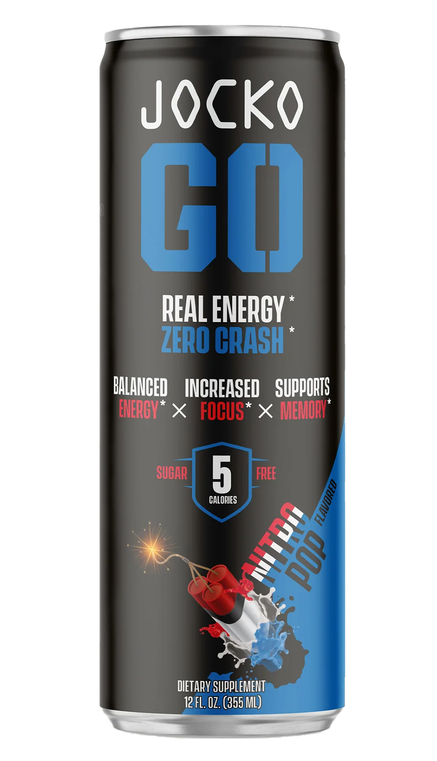 Jocko Go Nitro Pop energy drink can
