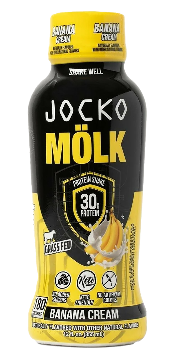 Jocko Mölk Banana Cream protein shake bottle