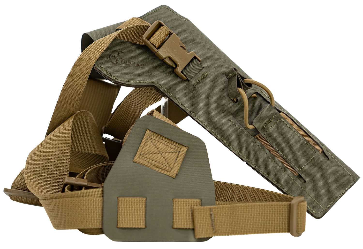 Olive and tan tactical rifle sling