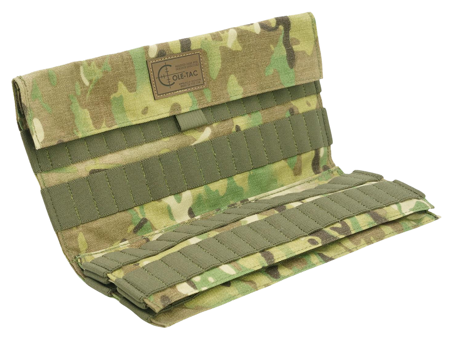 Camouflage tactical MOLLE rifle shooting mat panel