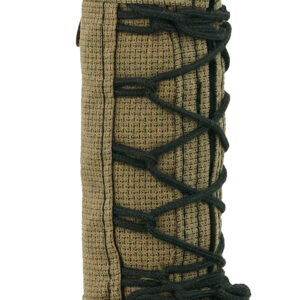 Rolled burlap journal tied with black cord
