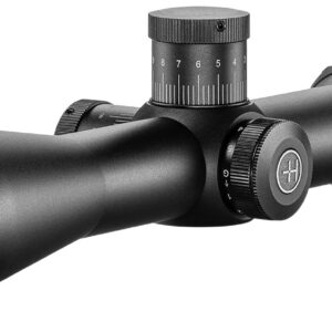 Black Hawke rifle scope with adjustment turrets