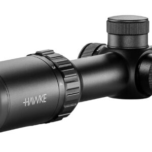 Hawke rifle scope with adjustment turrets