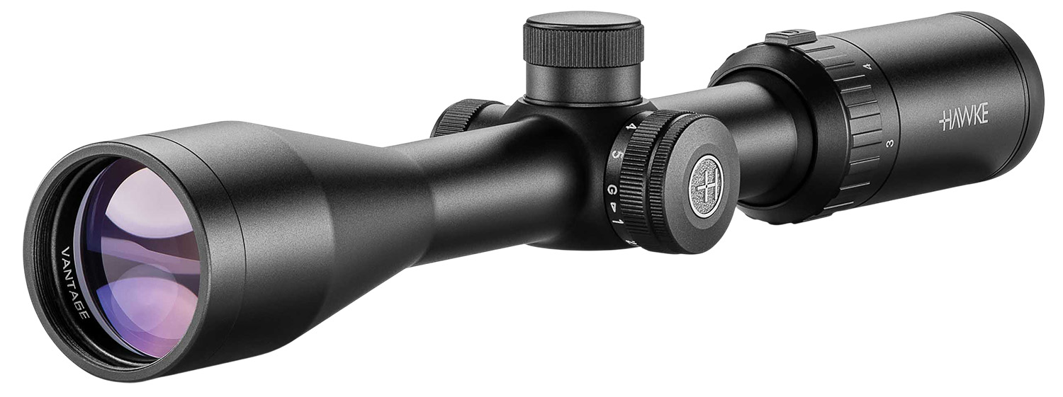 Hawke Vantage rifle scope on white background