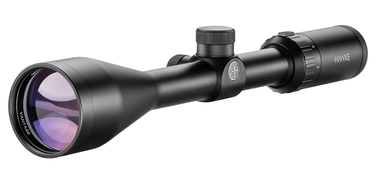 Hawke Vantage riflescope on white background