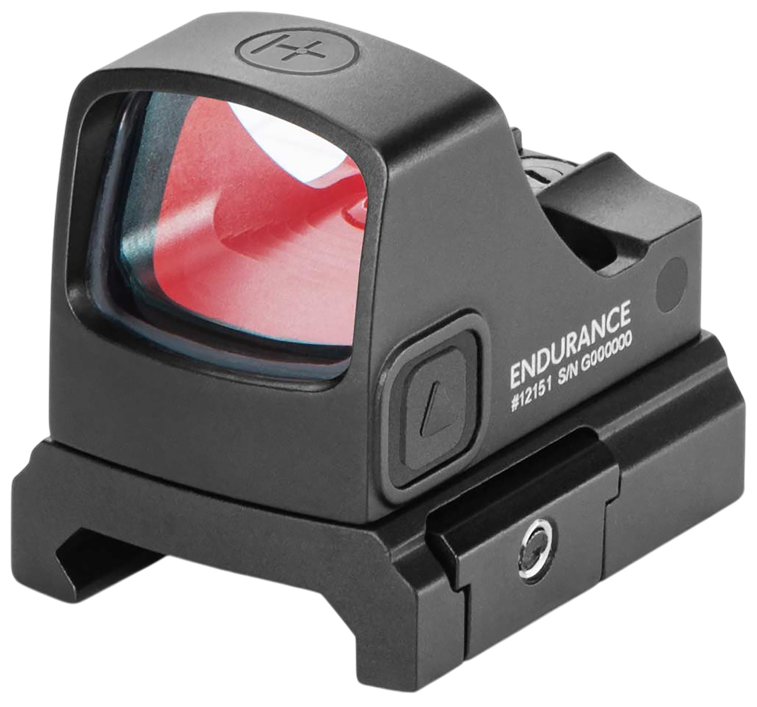 Compact red dot sight optic with mount
