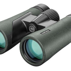 Green Vantage binoculars on white background