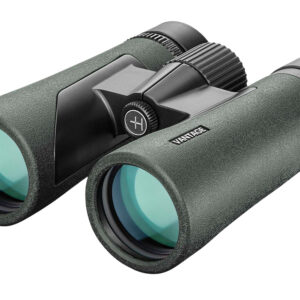 Green Vantage binoculars on white background
