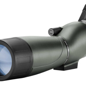 Green angled spotting scope with large objective lens