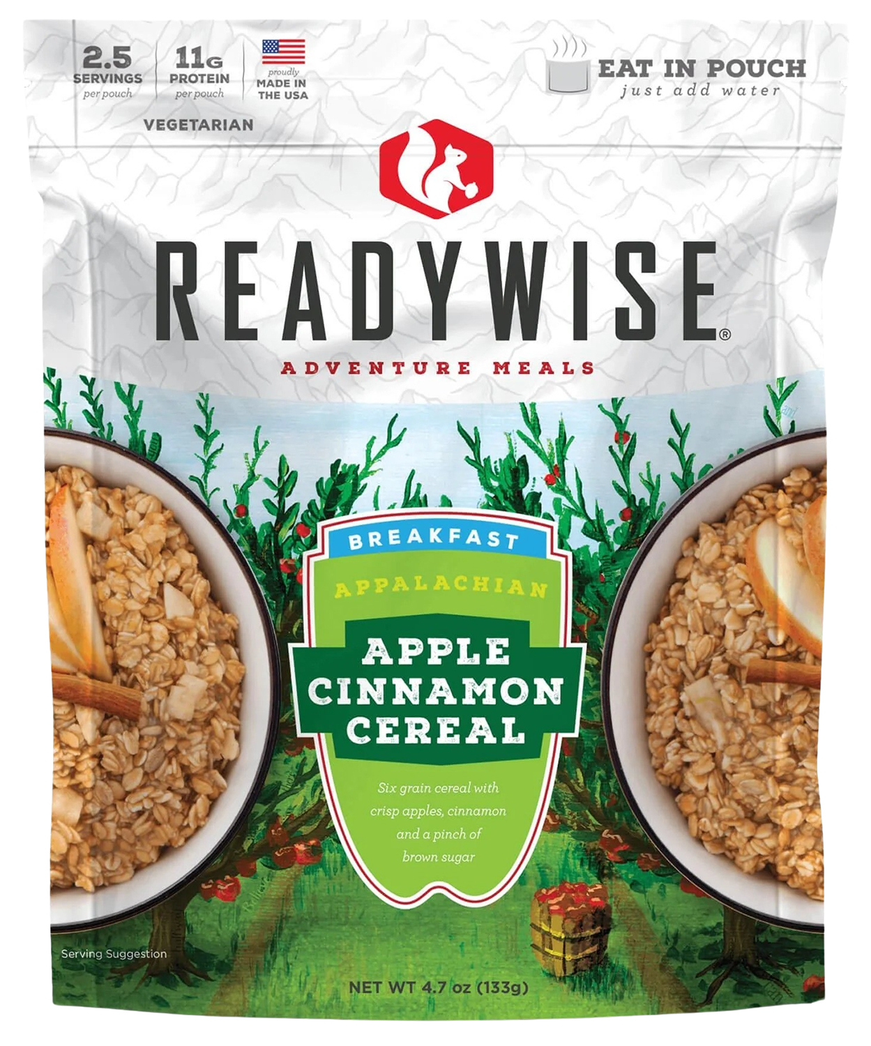 ReadyWise Appalachian Apple Cinnamon Cereal pouch