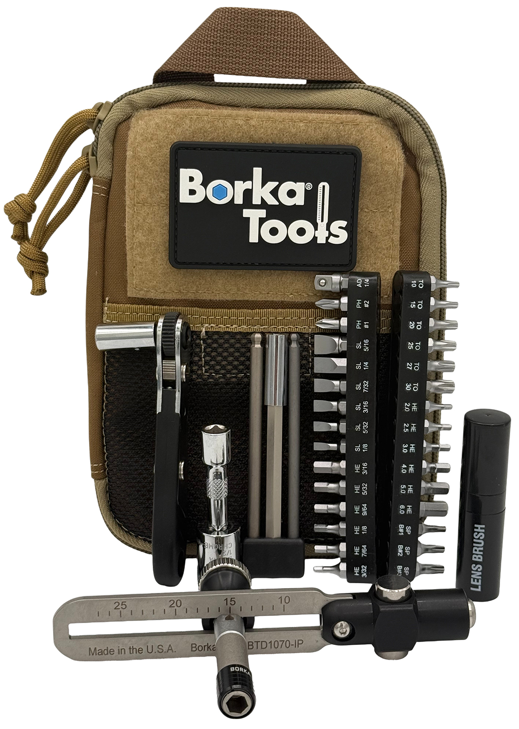 Compact Borka Tools torque driver kit with bits