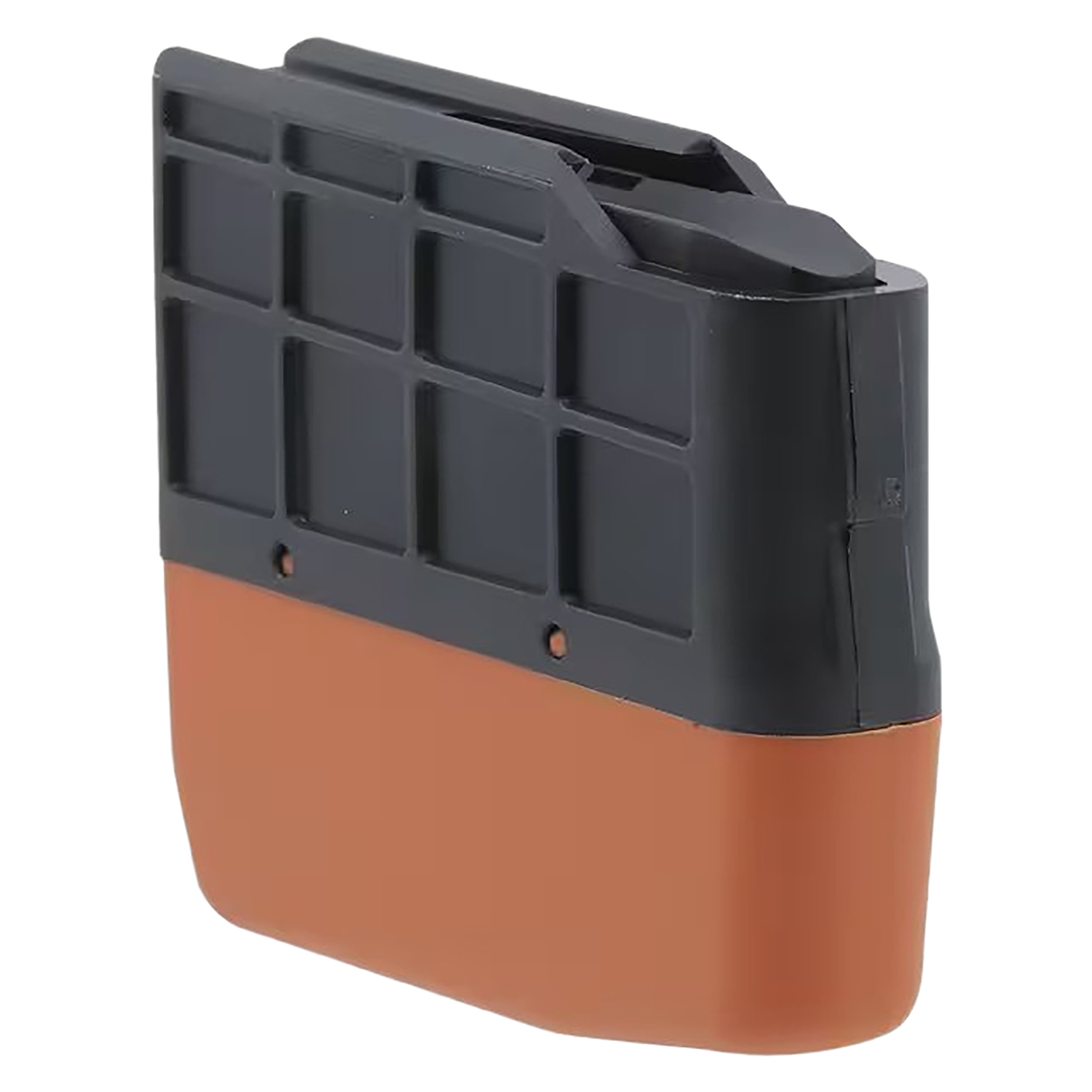 Black and brown rifle magazine