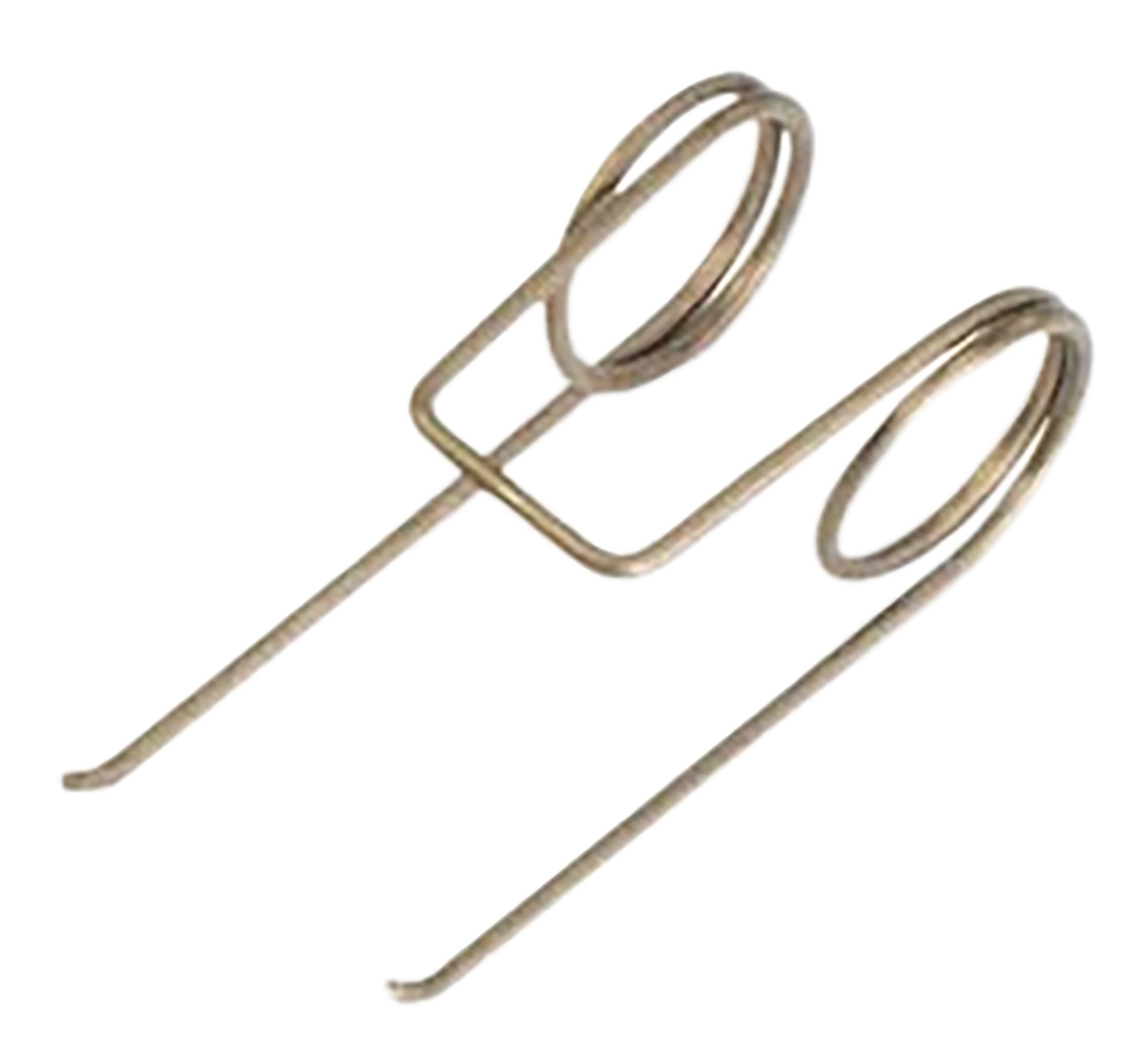 Two metal hairpin cotter pins