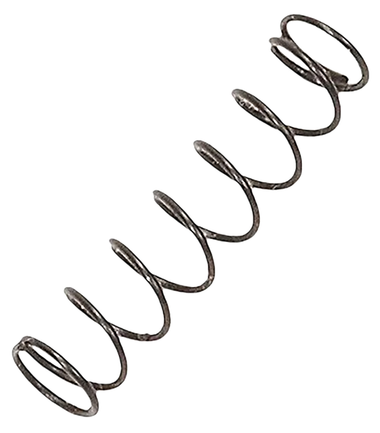 Metal coil spring isolated on white background