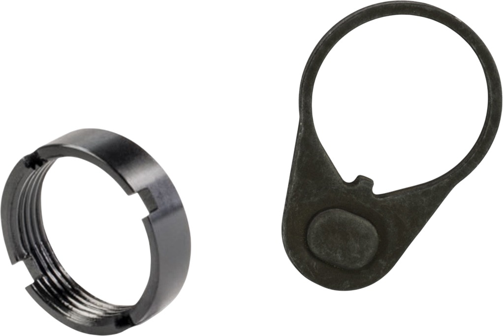 AR-15 castle nut and sling end plate