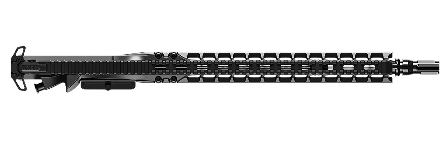 Modern tactical rifle with extended handguard