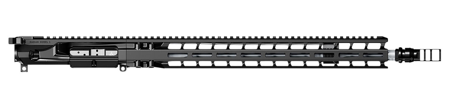 Black AR-style rifle upper receiver assembly