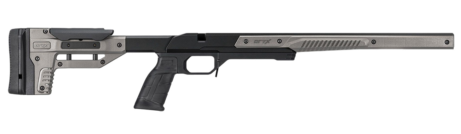 Modern precision rifle chassis with adjustable stock