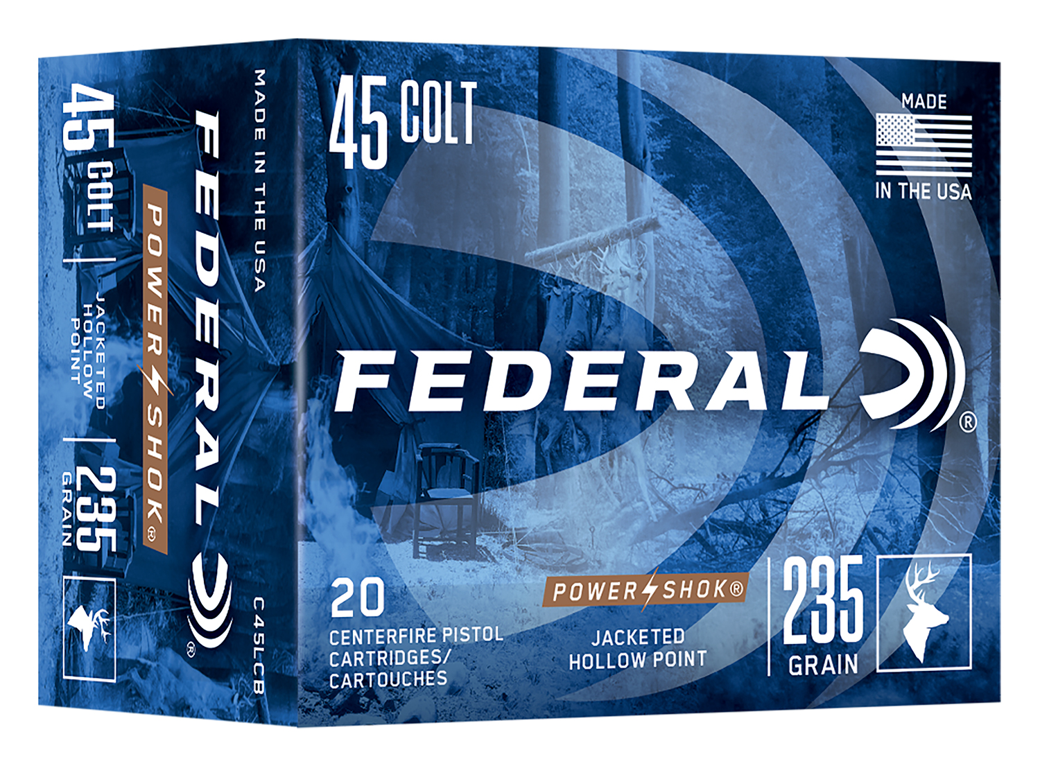 Federal 45 Colt 235 grain ammunition box