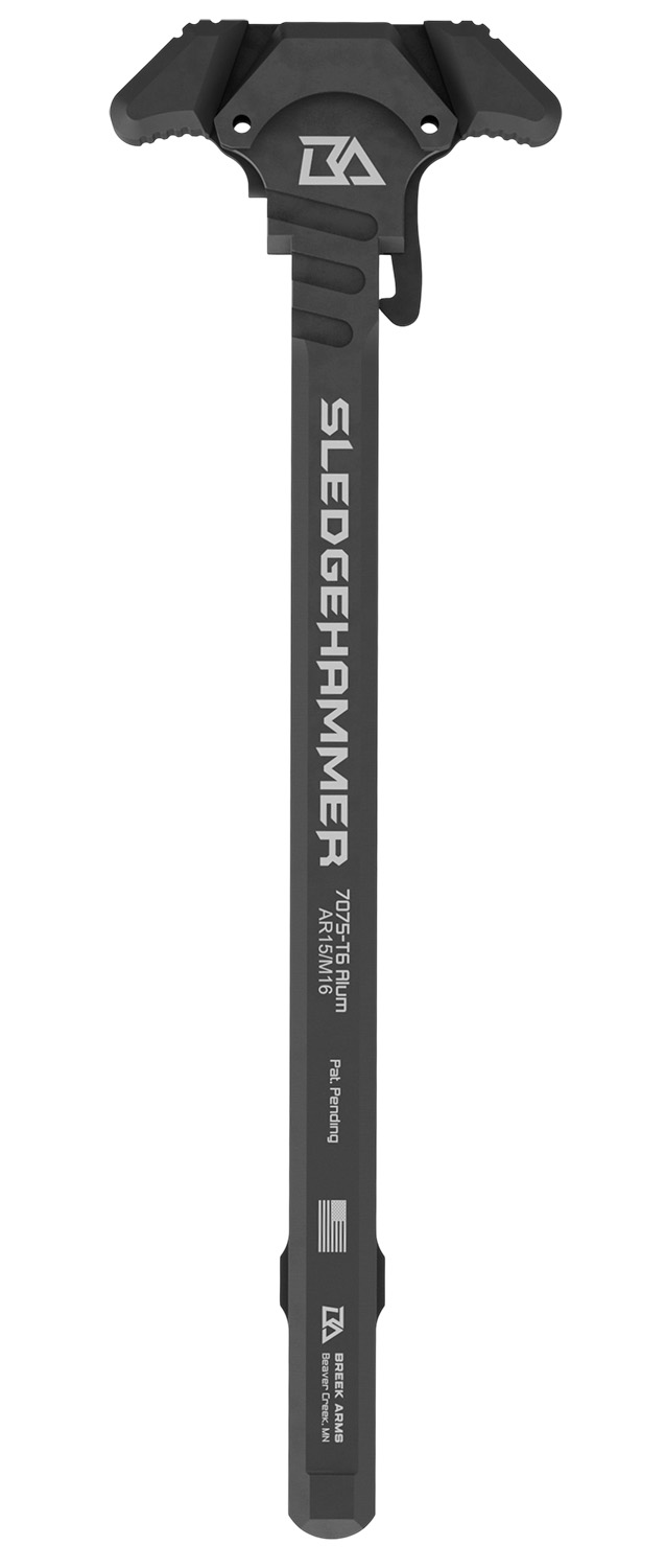 Black tactical sledgehammer with AR branding